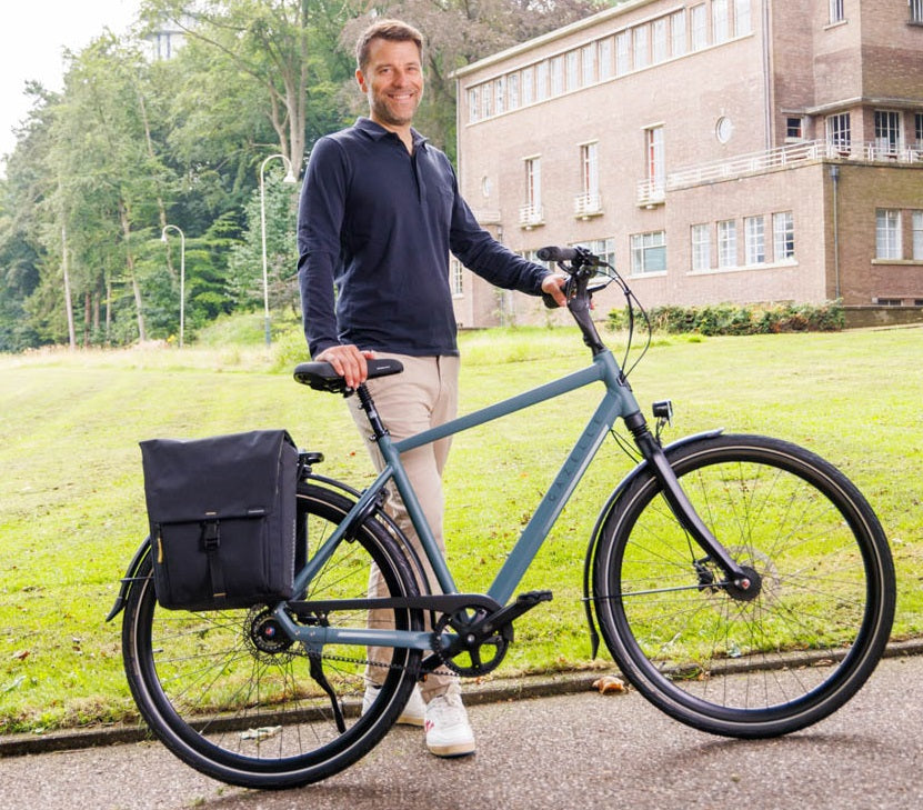 Dubbele fietstas New Looxs Tulum 32 liter 35 x 17 x 37 cm (2x) - zwart