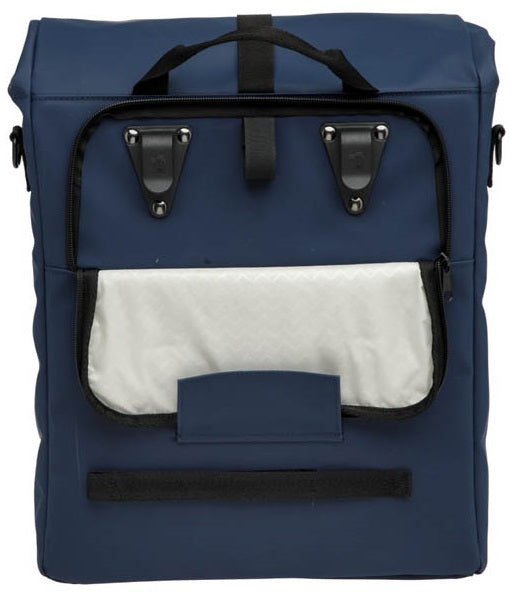 Enkele fietstas New Looxs Odense 17,5 liter 32 x 16 x 38 cm - donkerblauw