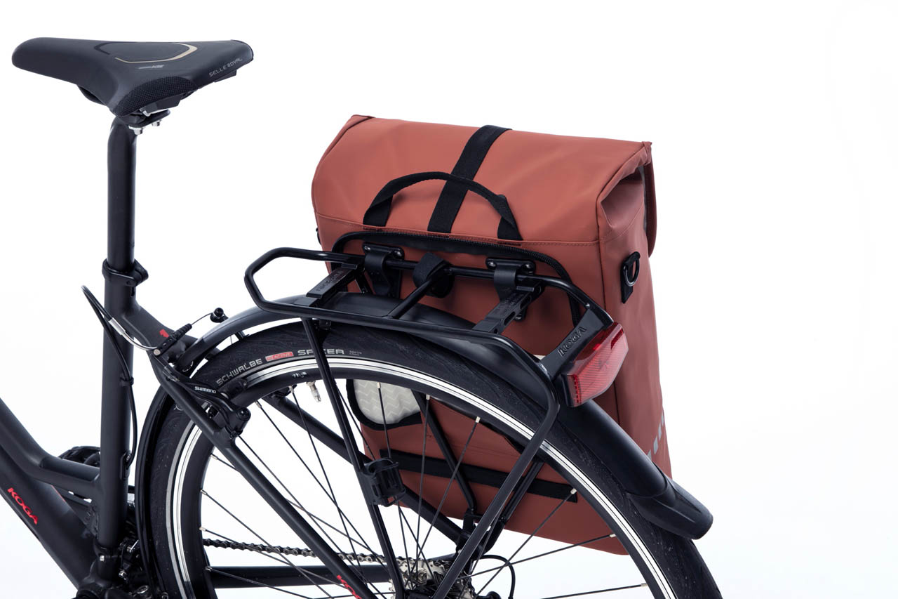 Enkele fietstas New Looxs Odense 17,5 liter 32 x 16 x 38 cm - donkerblauw