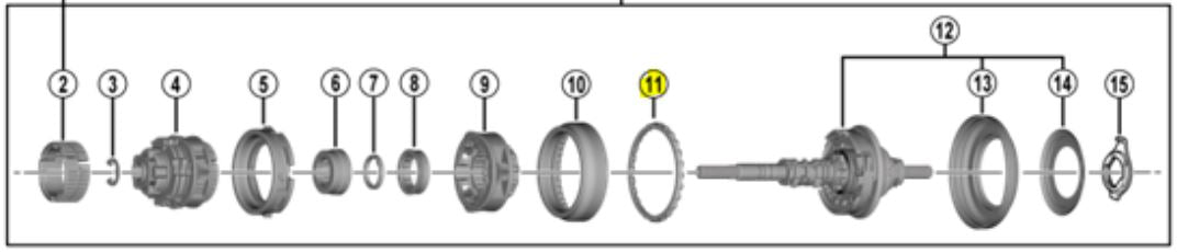 Kogelring H 3/16" x 26 Shimano SG-C3001-7C / 7R