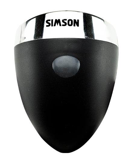 Simson batterij koplamp Classic Luxurious - zwart (10 stuks in box)