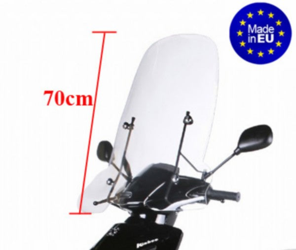 windscherm Regia met bevestigingsset hoog (made in EU) helder kisbee 4t