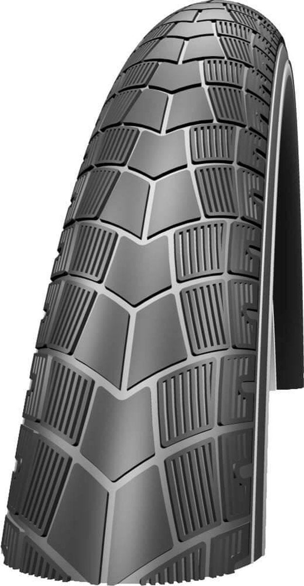 fiets buitenband - anti-lek - zwart met reflectie 28x2.0, ETRTO 50-622