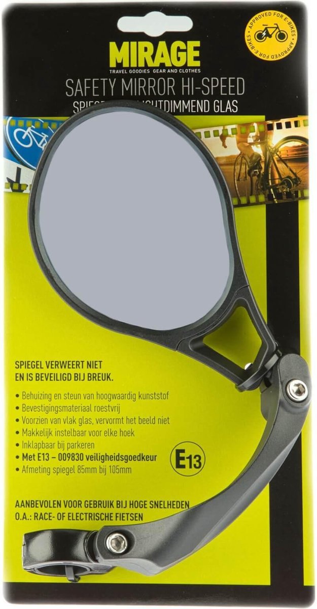fiets spiegel - Mirage spiegel Hi-Speed, met klem