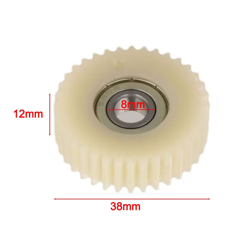 Fatbike tandwiel v20 of v8 kijk goed Versnelling motor 36 Tanden Tandwielen Met 8MM Lagers Wielnaven Elektrische Fiets Nylon Versnelling Voor Motor E-Bike - Fatbike - 38X12MM alle fatbikes zoals Ouxi Qmwheel enzovoort