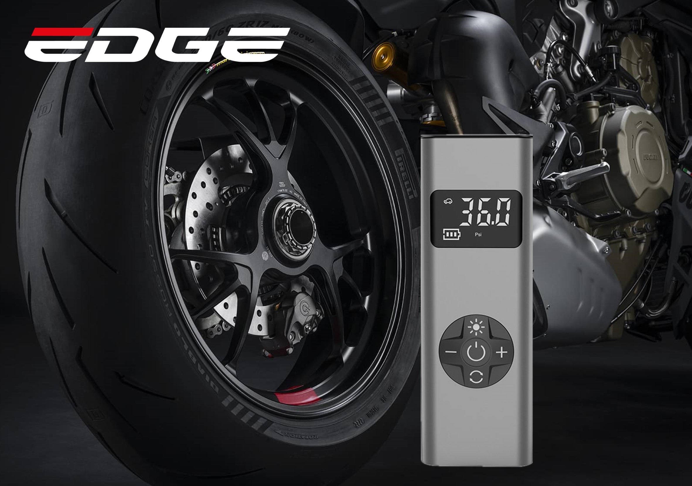 Elektrische accu compressor Edge Ride MS22