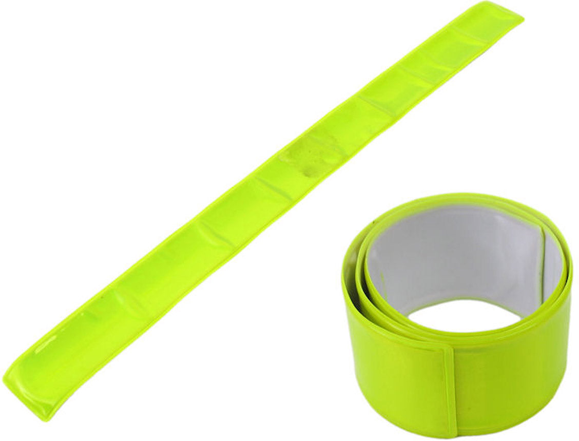 Armband M-wave Snap-on reflecterend geel (1 paar)