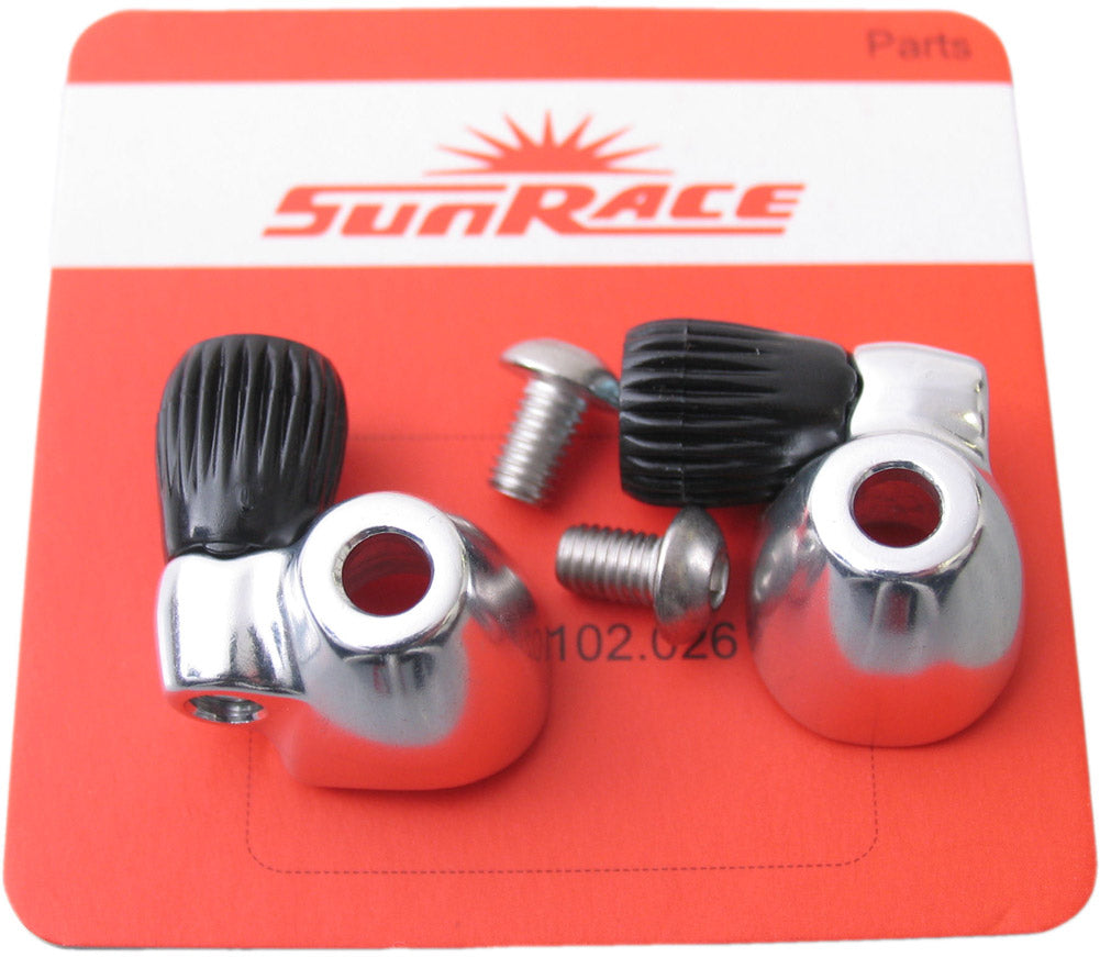 Down-tube kabelstopper Sunrace SP131 - links en rechts - zilver (1 set)