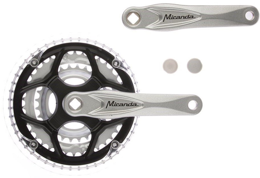 Crankstel 8-speed Miranda Alfa 3 42/32/22T 8mm - zilver