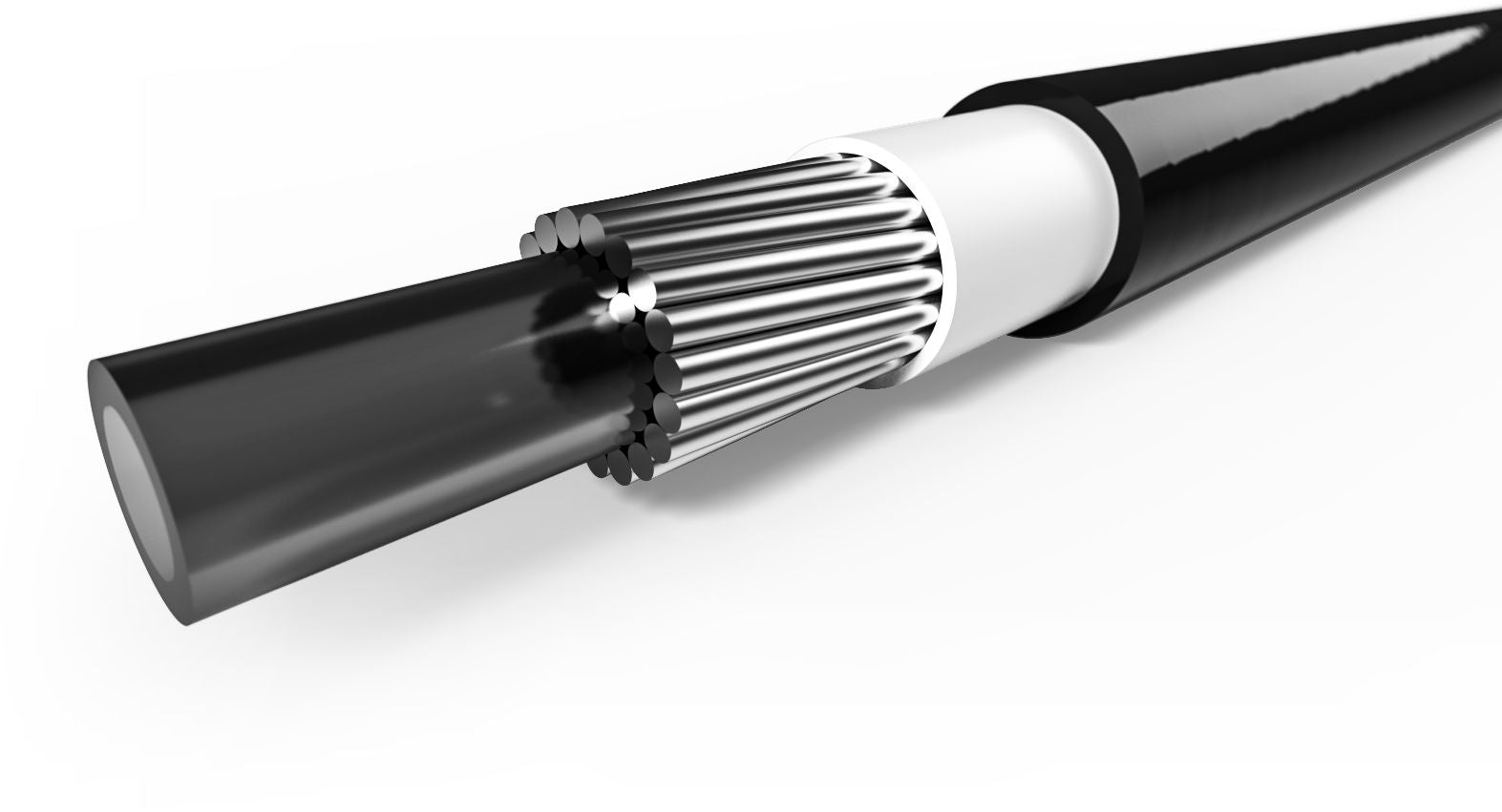 Schakel- / rembuitenkabel Elvedes met voering Ø4,9mm ultralicht gevlochten zwart (30 meter in doos)