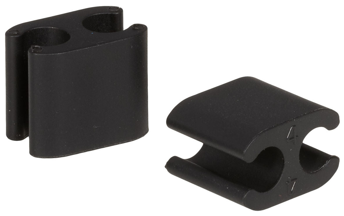 Kabelclips Elvedes Duo PVC 4,1 mm + 5,0 mm - zwart (50 stuks)