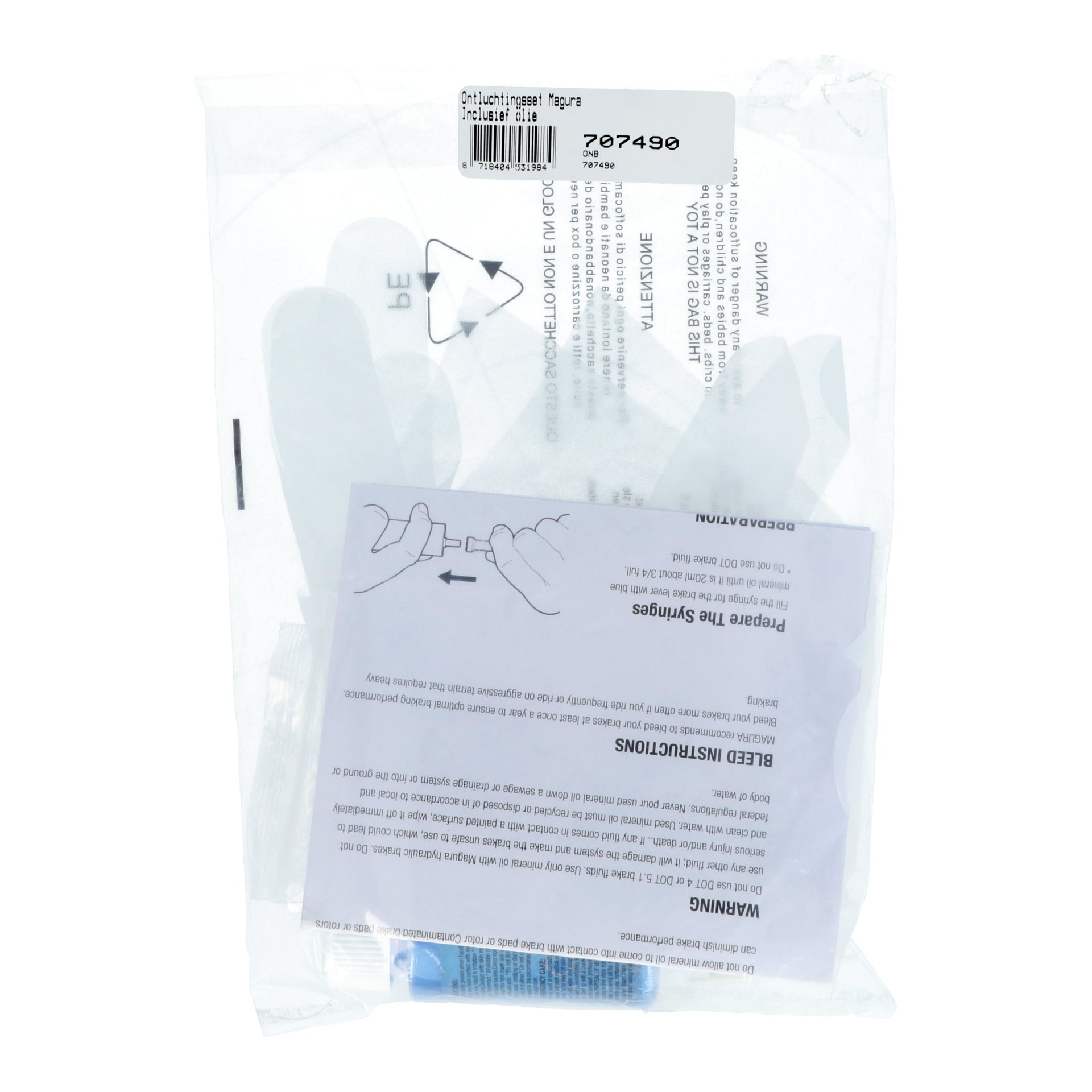 Schijfrem-ontluchtingsset Edge Magura - incl. olie