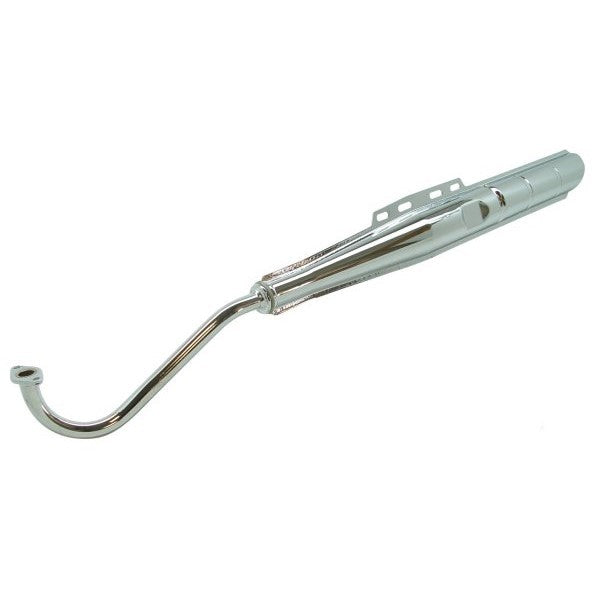 uitlaat tecno origineel model (made in EU) 18mm chroom puch maxi