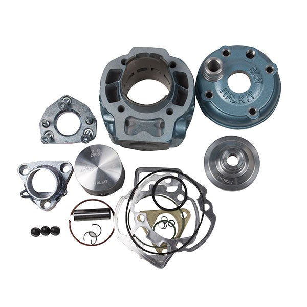 cilinder met kop Italkit lc 71cc Gilardoni 47.6mm nrg, runner, zip sp ck.64.704.g