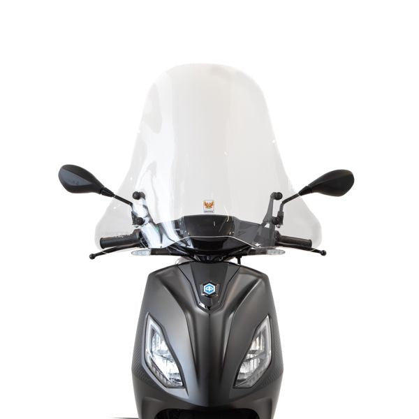 windscherm isotta met bevestigingsset hoog helder Piaggio1+ (one)