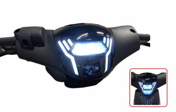 Piaggio zip - koplampunit led sport-1 zip2000 smoke DMP