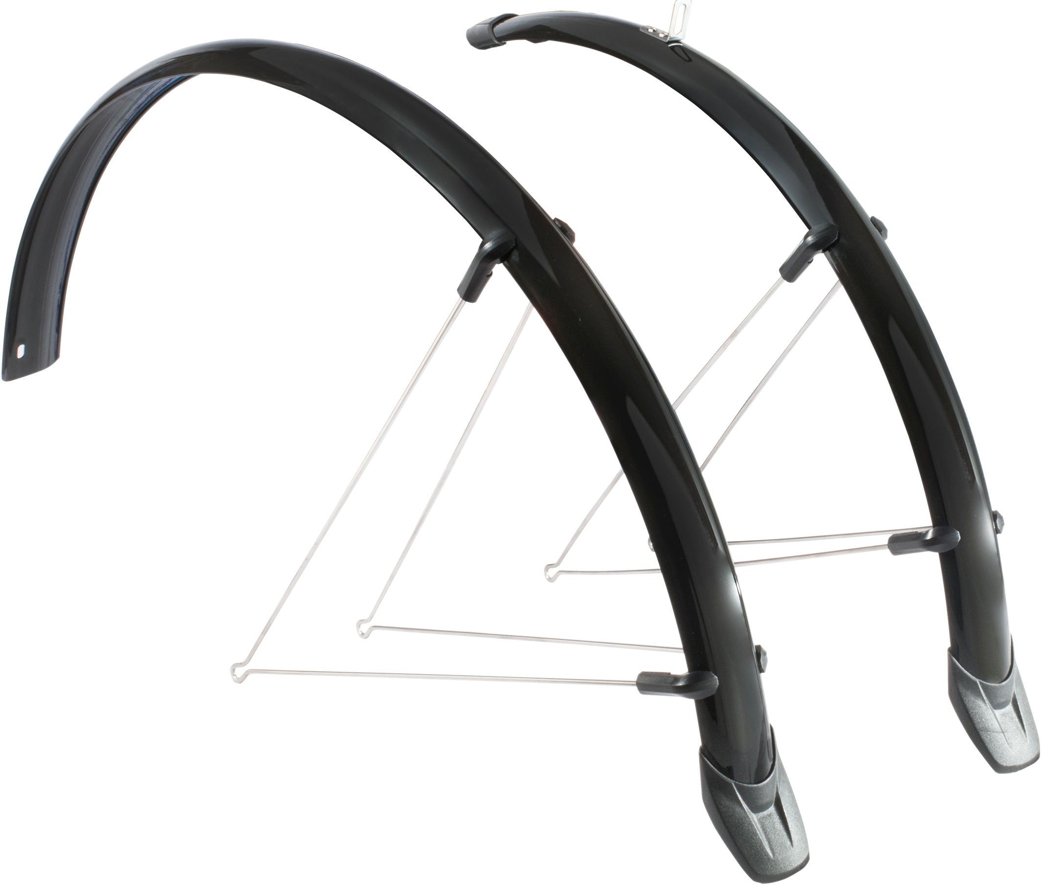 Spatbordset Eurofender Rapido 26" x 51 mm - zwart