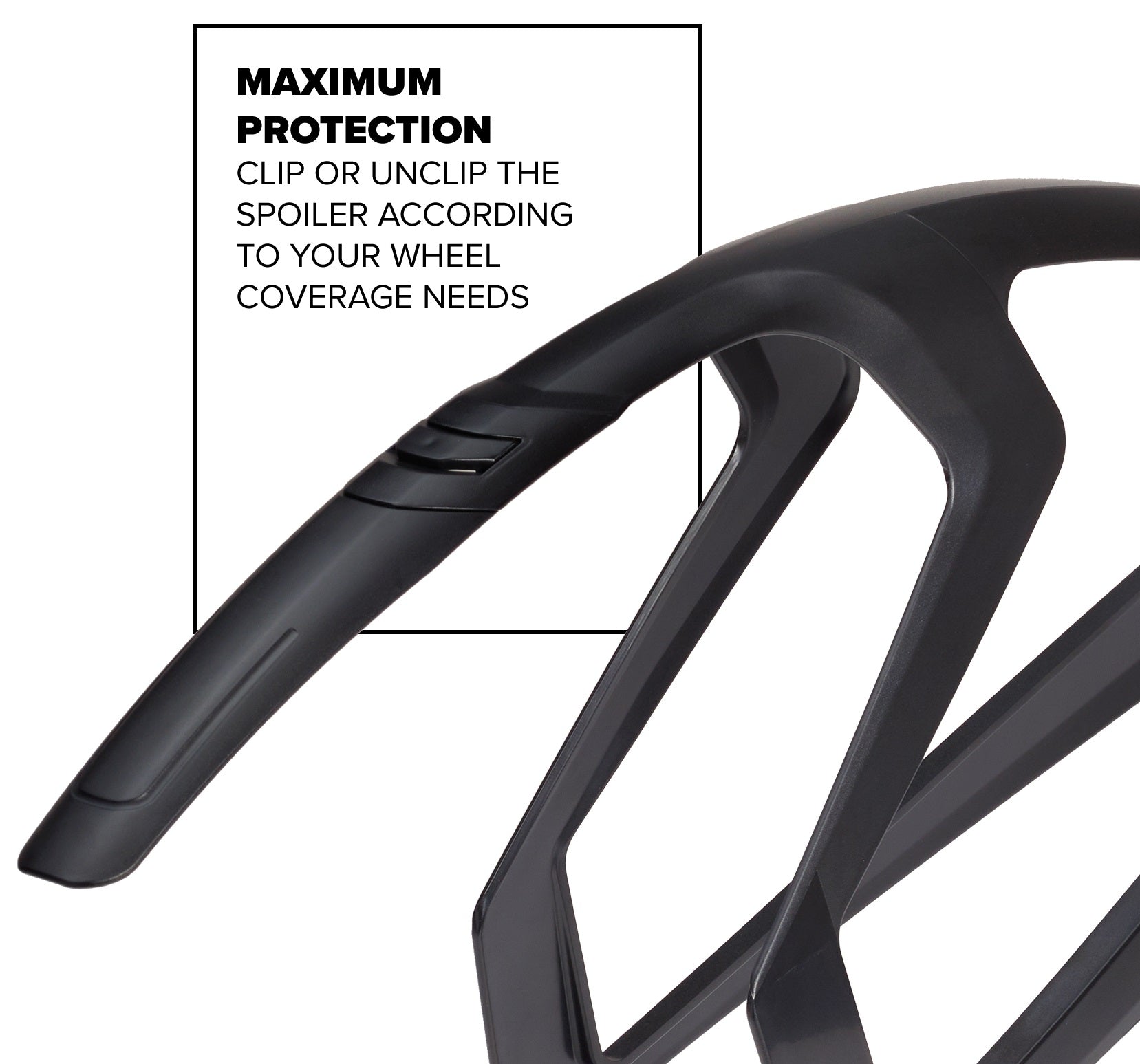 Spatbordset 28" Polisport R-Mud 32mm - zwart