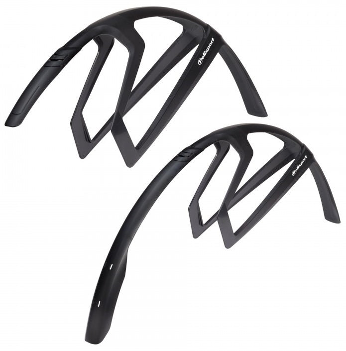 Spatbordset 28" Polisport R-Mud 32mm - zwart