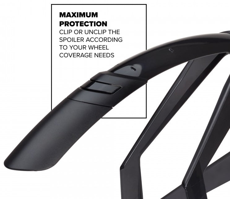 Spatbordset 28" Polisport G-Mud 50mm - zwart