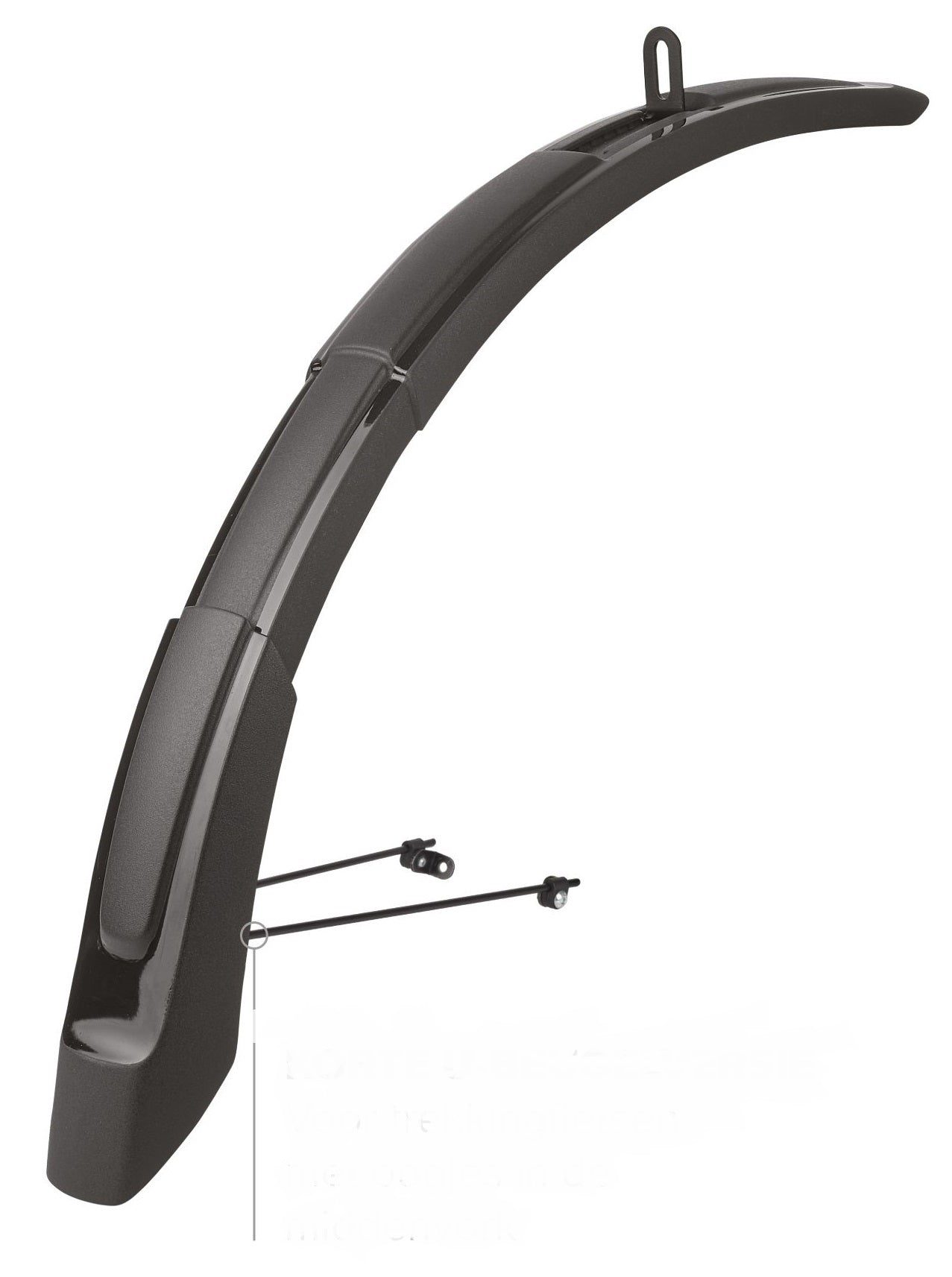 Spatbord verlenger Polisport MTB 26'-29" 65mm - Zwart