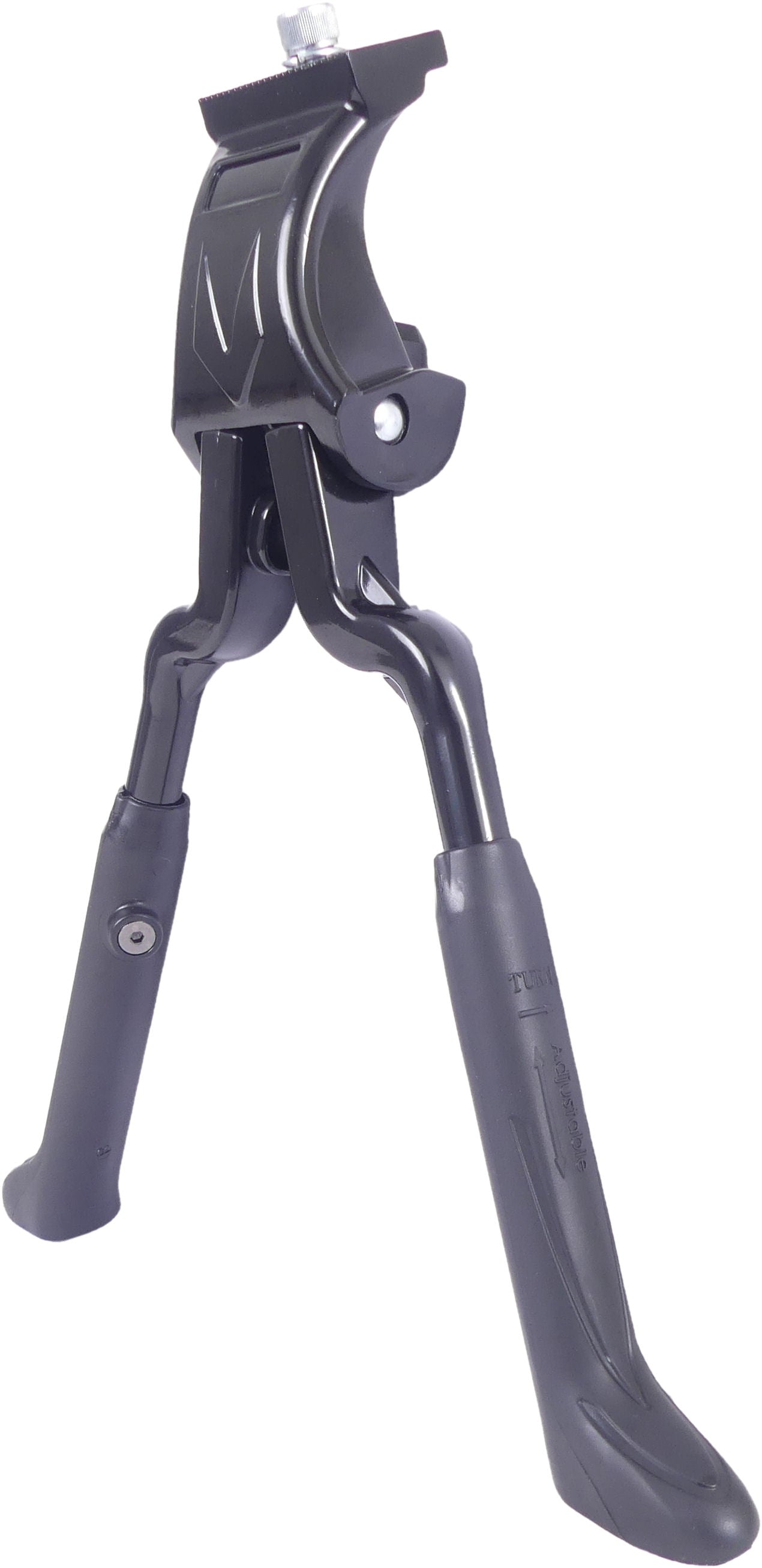 Middenstandaard 24/28" 2-poot aluminium - zwart