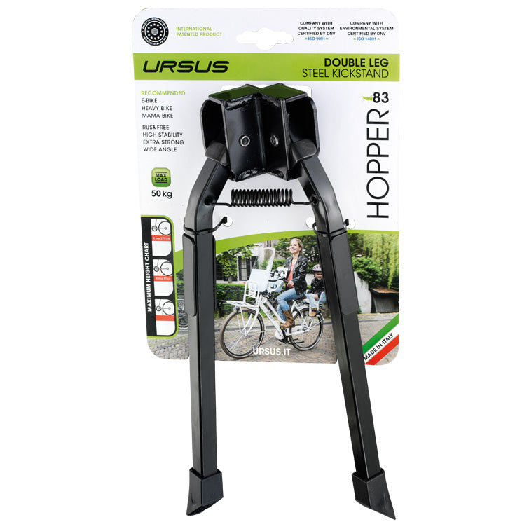 Middenstandaard 28" Ursus Hopper 2-poot 300mm - zwart