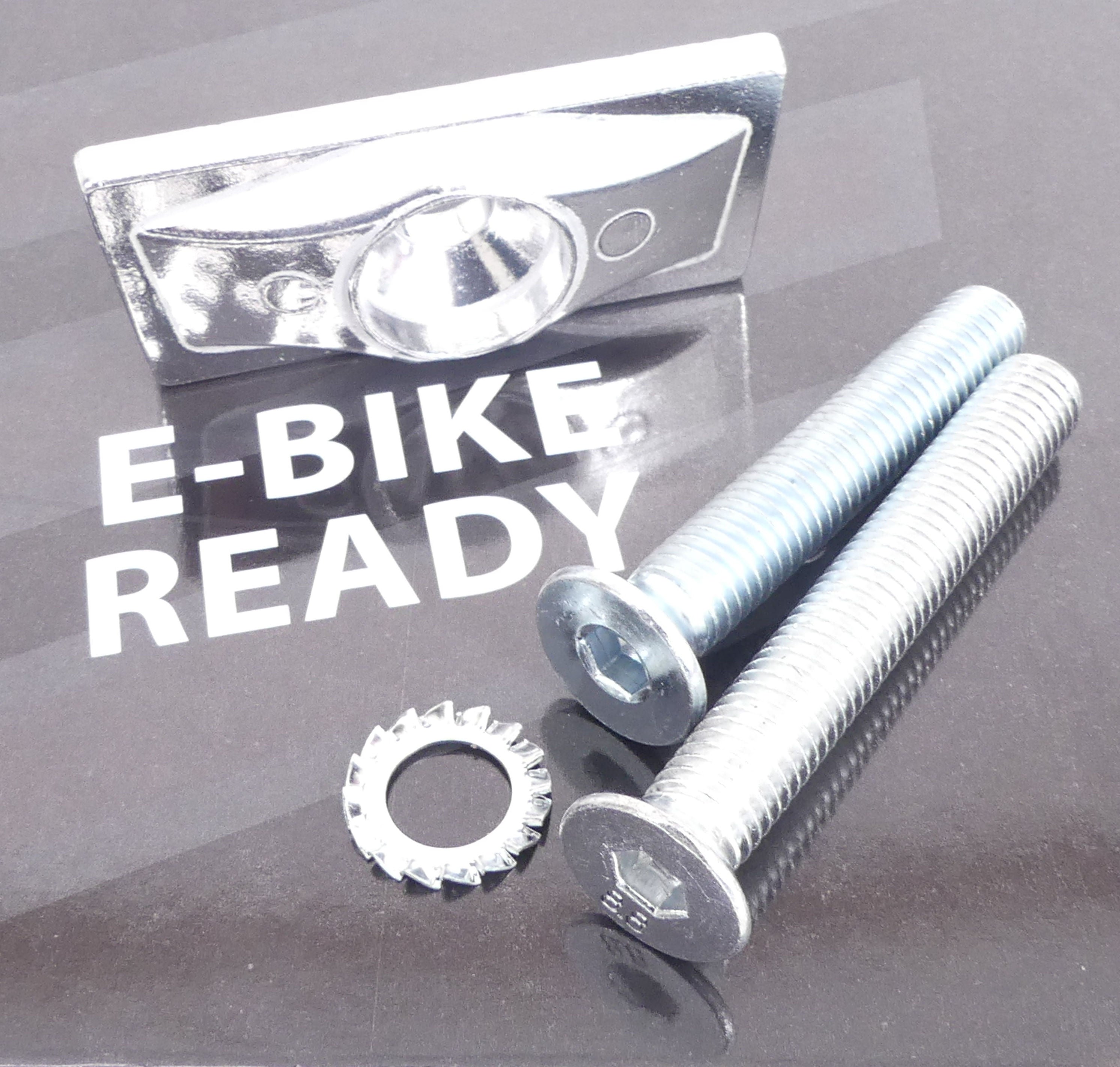 Middenstandaard 28" Edge Double 2-poot 30cm aluminium - zwart