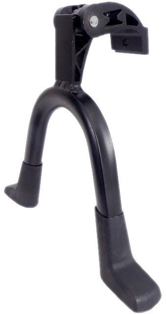 Middenstandaard 28" Edge Double 2-poot 30cm aluminium - zwart