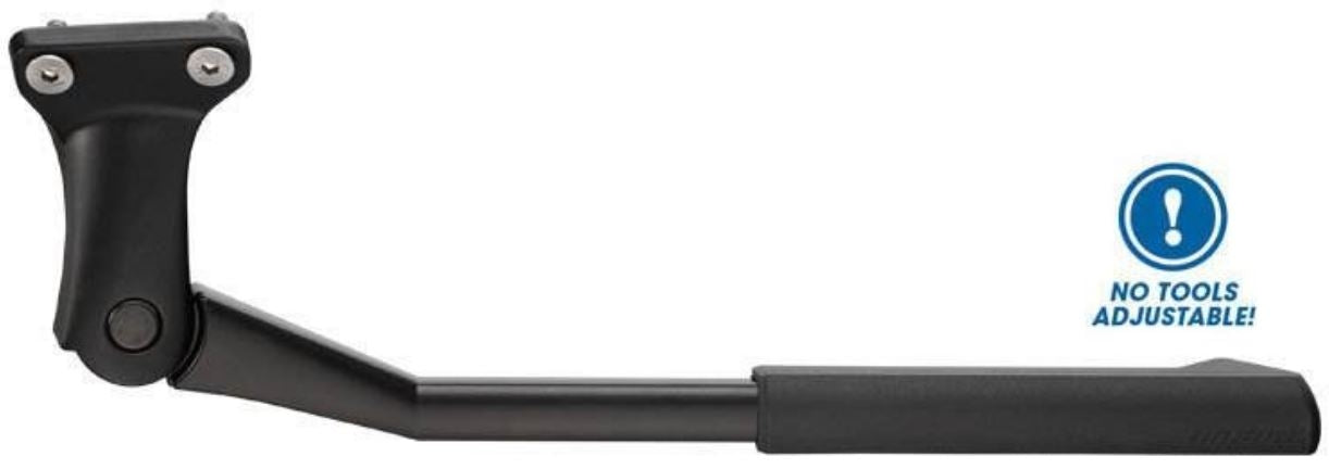 Fietsstandaard 26-28" Ursus Mooi achterbrugmontage - met 40mm bevestigingsplaat - zwart