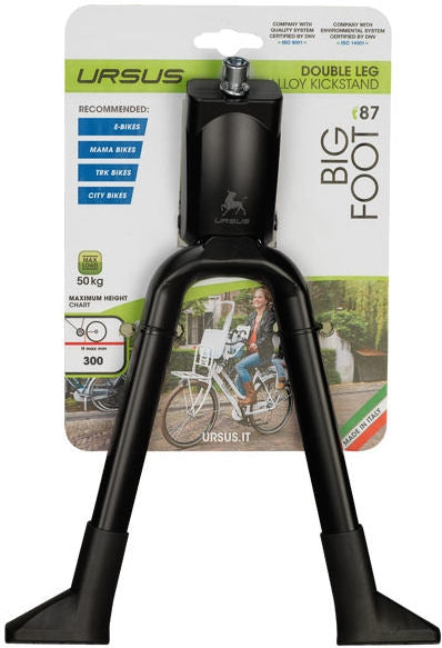 Middenstandaard 28" Ursus Big Foot 2-poot - zwart