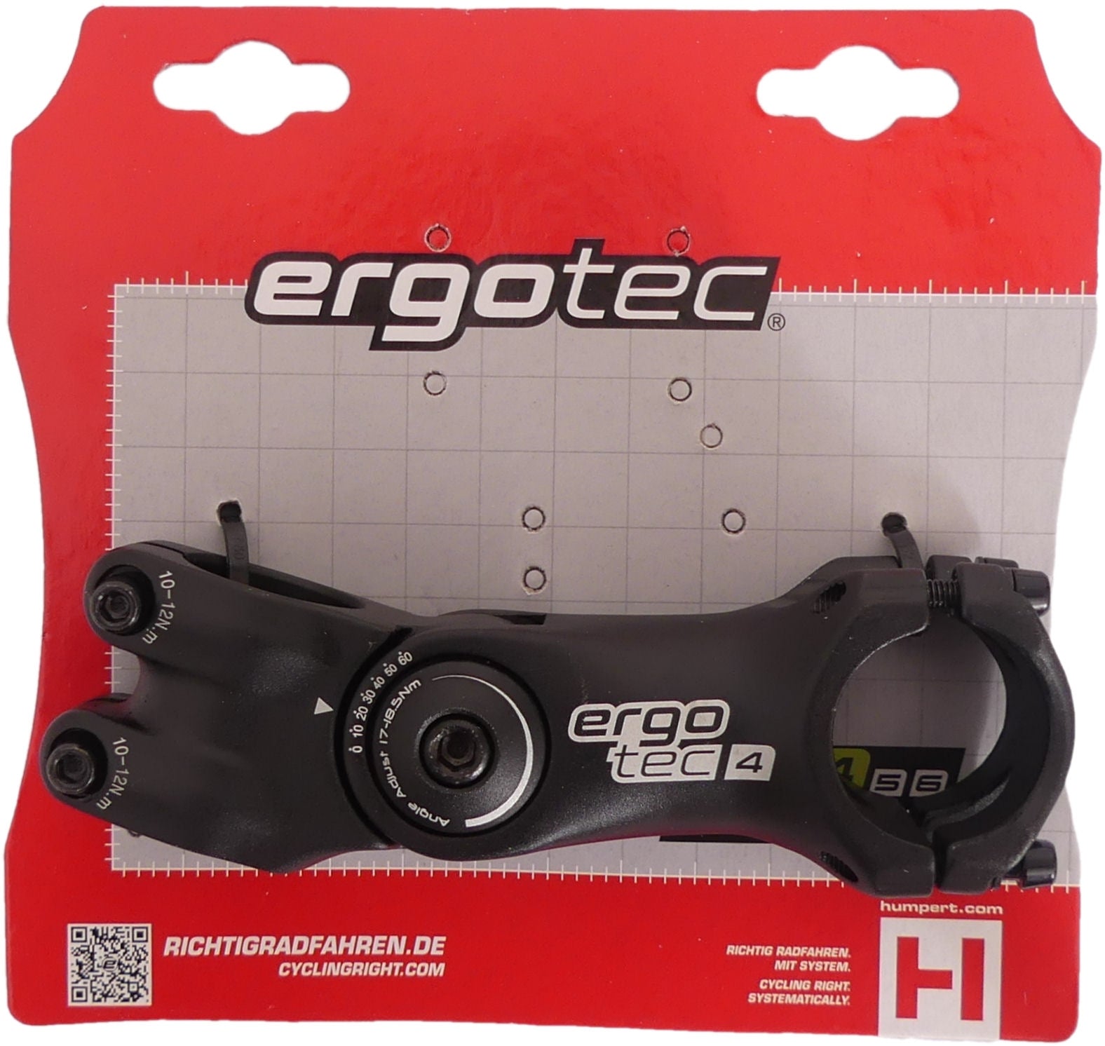 Stuurpen Ergotec Octopus 2 ahead verstelbaar ø28,6 / 105 / 31,8 mm - zwart