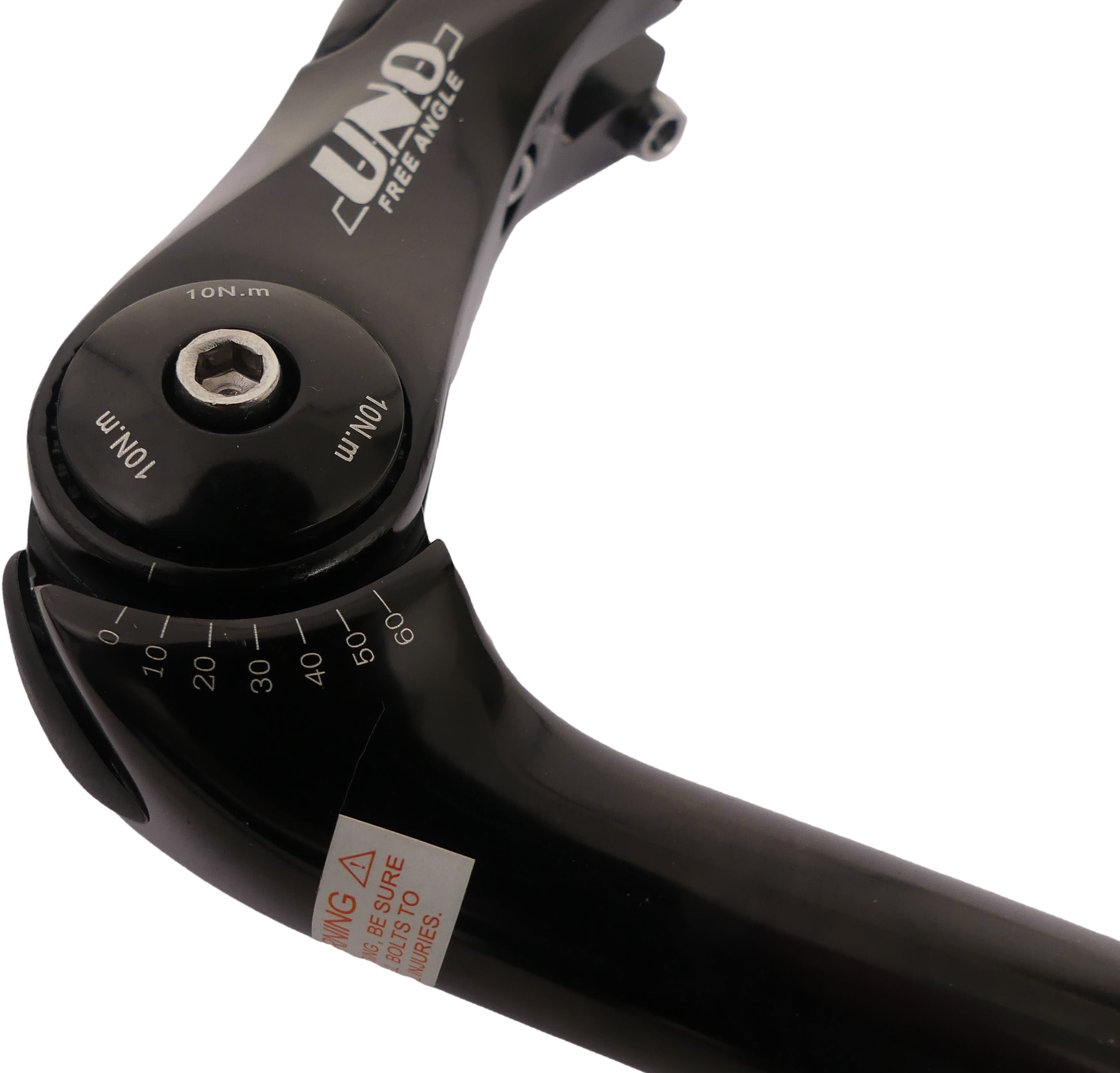 Stuurpen Kalloy verstelbaar 22,2 / 90x180 / 25,4 mm - zwart