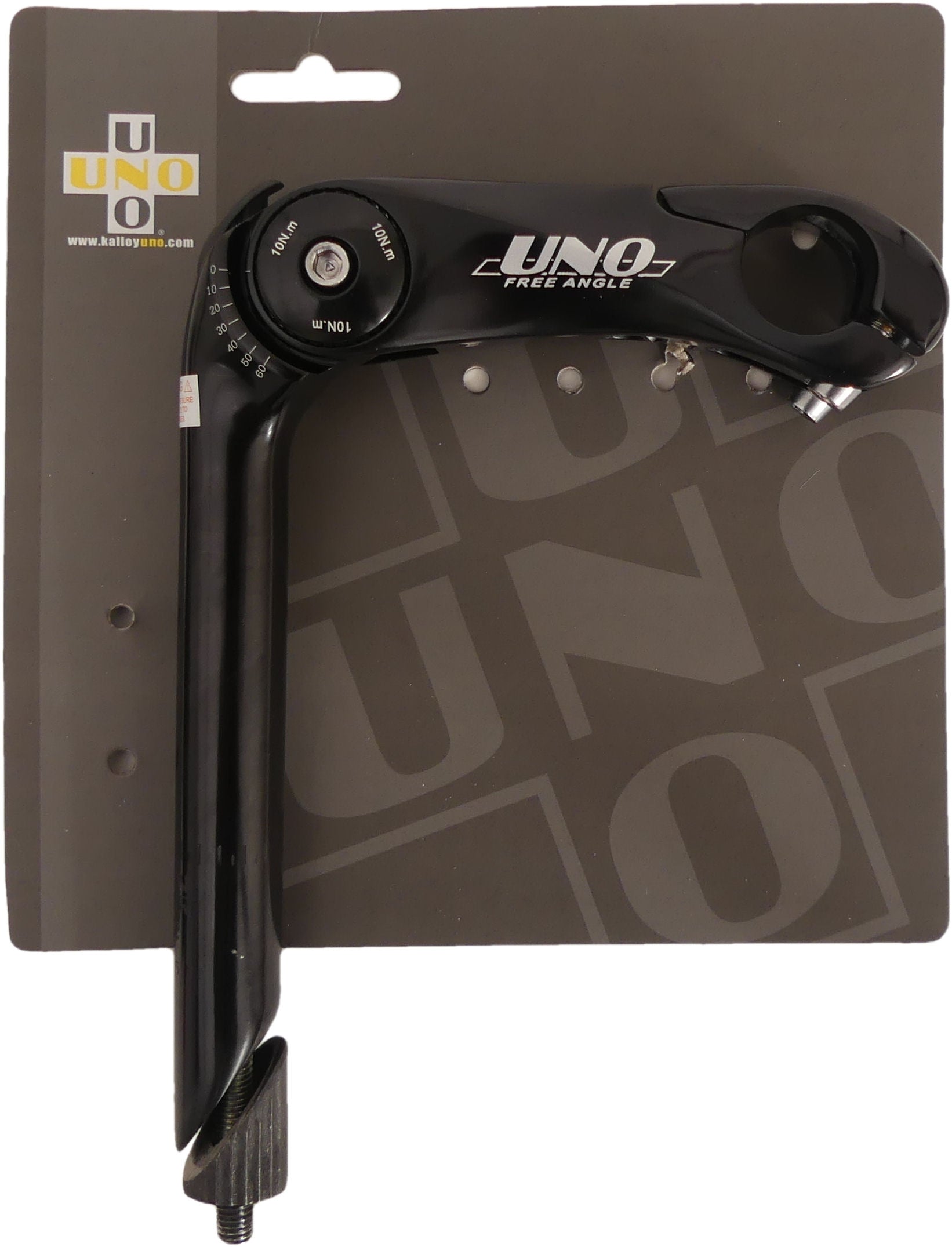 Stuurpen Kalloy verstelbaar 25,4 / 90x200 / 25,4 mm - zwart