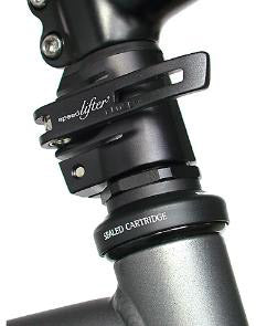 Stuurpenverlenger verstelbaar Satori Easy Up 1-1/8" - zwart