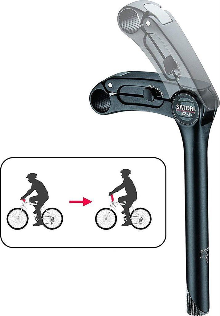 Stuurpen Satori EZ3 Quill Ø25.4mm / 230mm - mat zwart