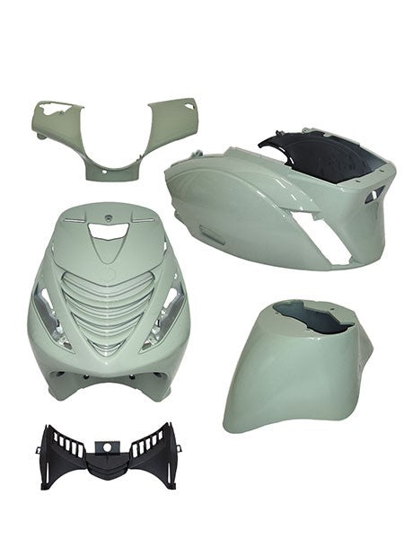 plaatwerkset DMP model SP EVO-2 dakar shade green groen/glans 5-delig zip 100/125, zip2000