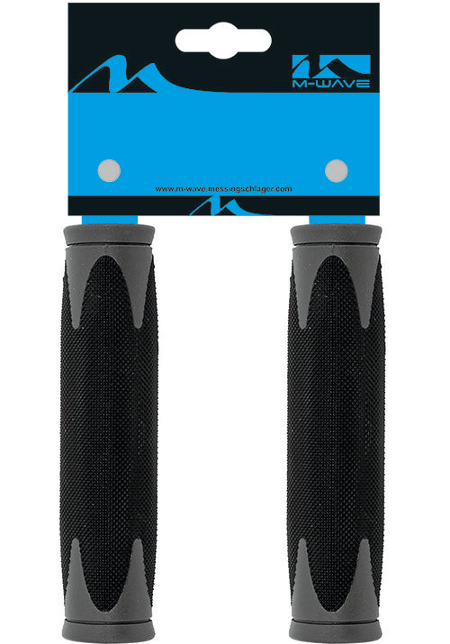 Handvatset M-Wave ATB Zwart/Grjs 130mm 2-componenten