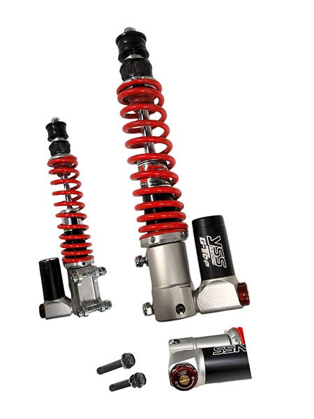 schokbreker yss voorvork gasgevuld v/a 2023 voor zwart/rood gts 125cc, gts 310 vu302-280trc-07-858