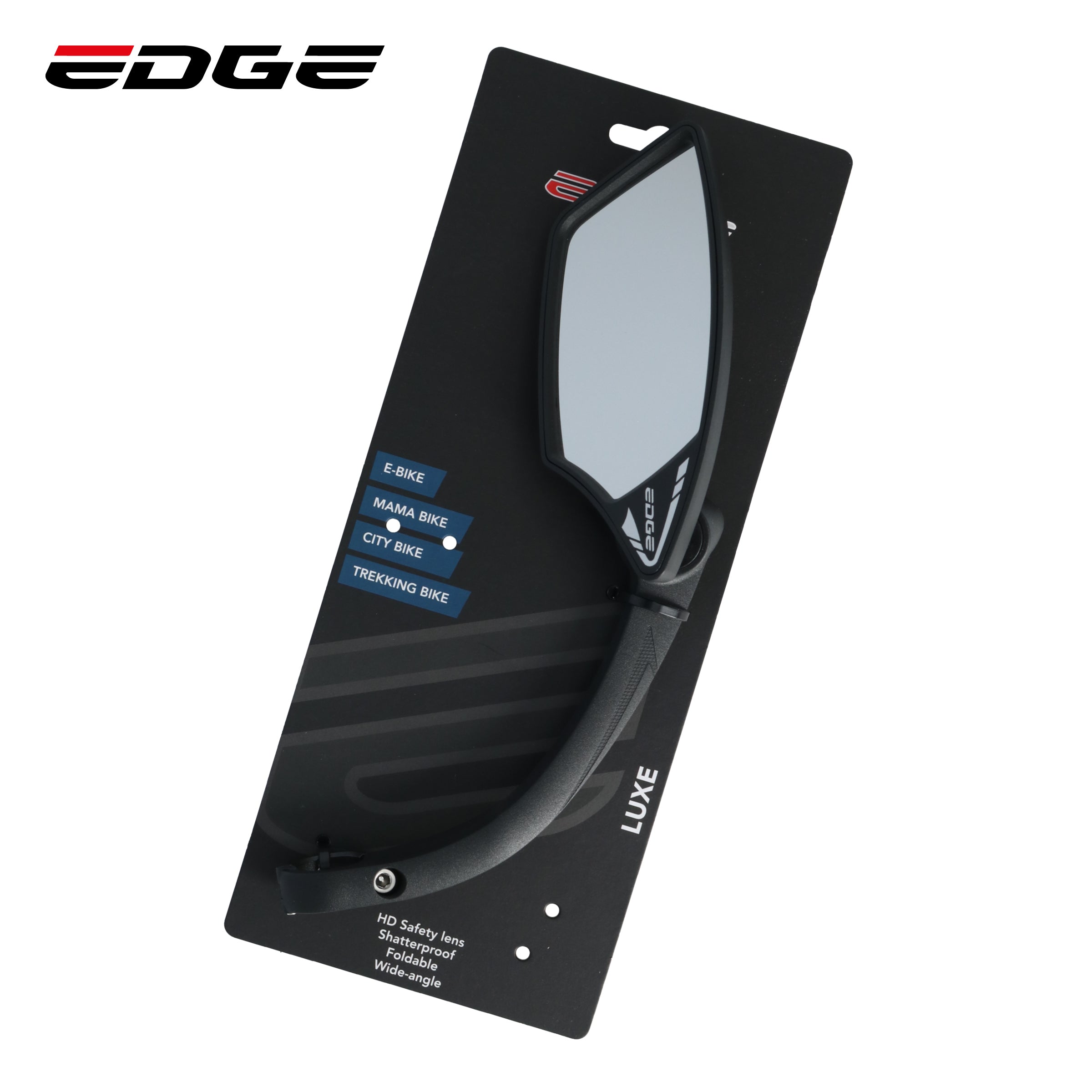 Spiegel Edge E-Bike Luxe met klem - linkse montage
