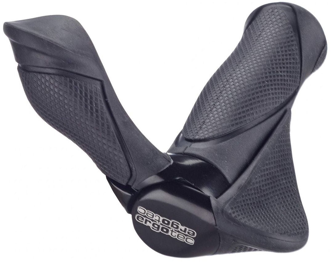 Handvatpaar Ergotec MF2 small kraton / aluminium 130+130 mm - zwart