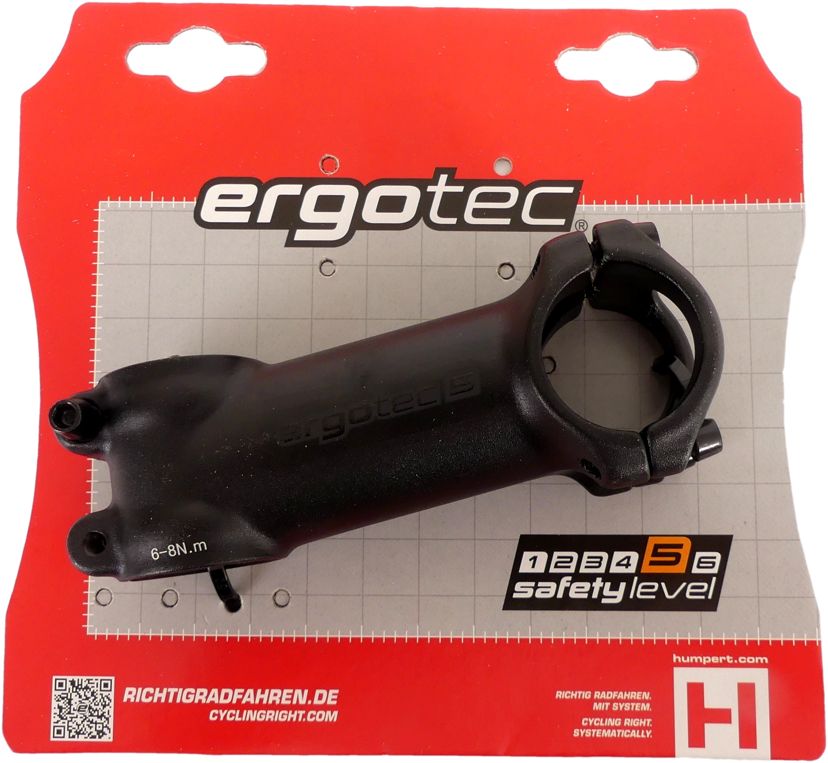 Stuurpen Ergotec Shark ahead ø28,6 / 90 / 31,8 mm - zwart