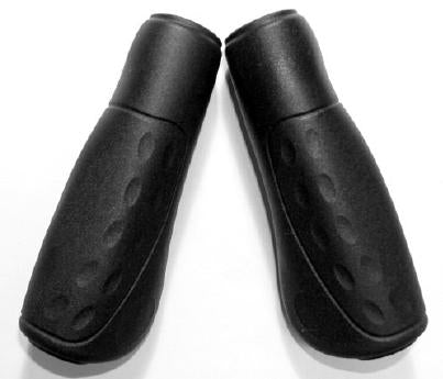 Handvatpaar Westphal #436 Ellipsis Softgrip 122/122mm/ø23mm - zwart