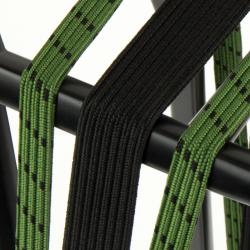 Triobinder Widek Eye 24/12mm met zwarte stalen platen - olijfgroen/zwart