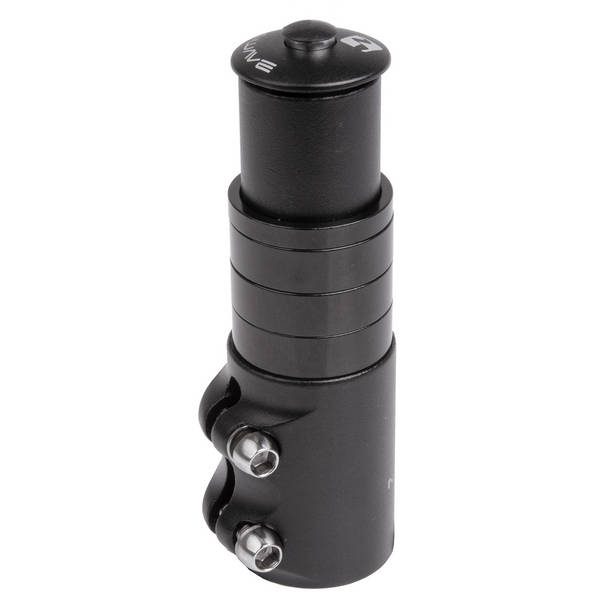 Ahead-pen verlenger 1-1/8" M-Wave incl. 4 spacers + ahead plug - zwart