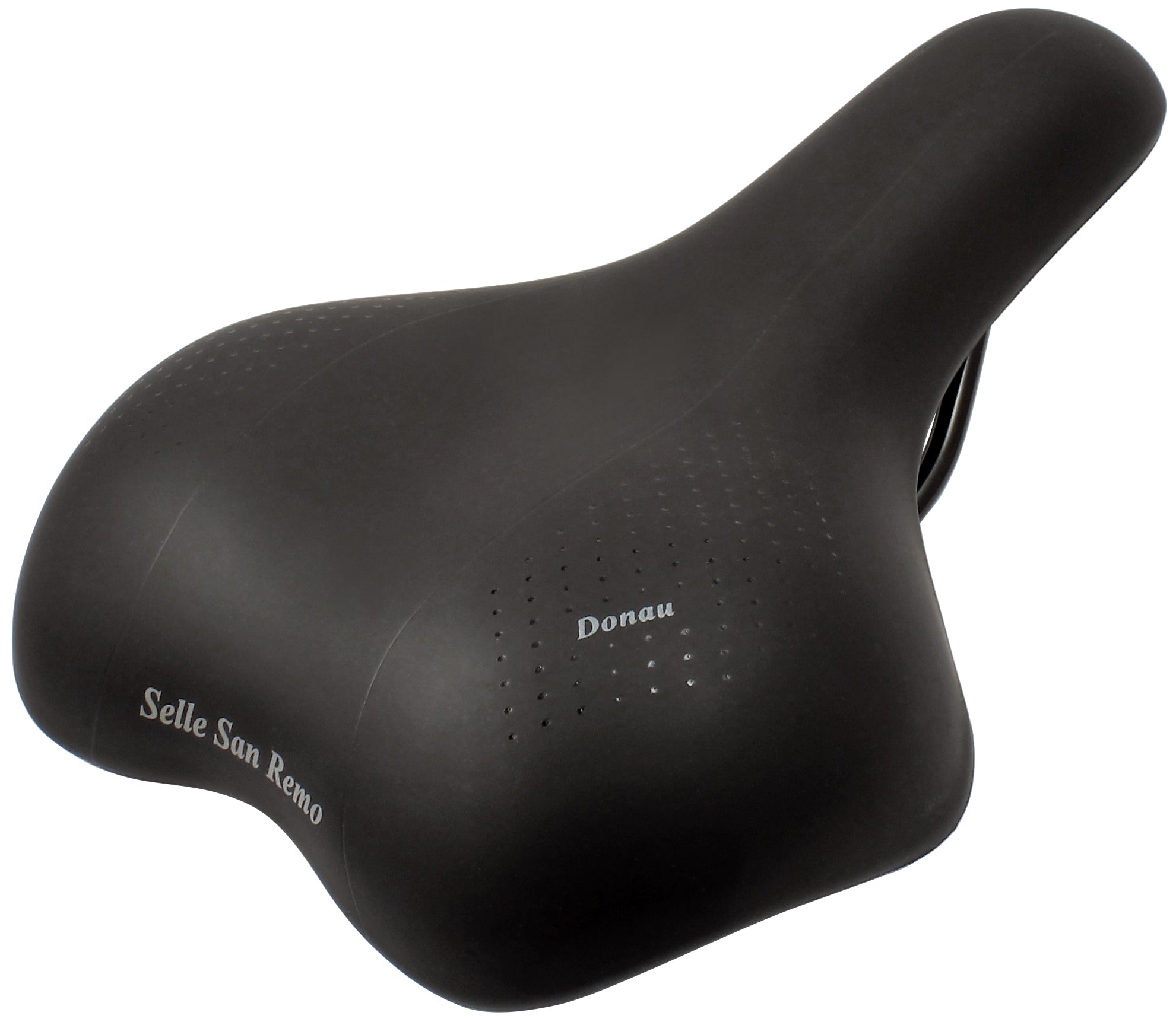 Fietszadel Selle San Remo Donau voor stads-/trekkingfietsen - zwart (werkplaatsverpakking)