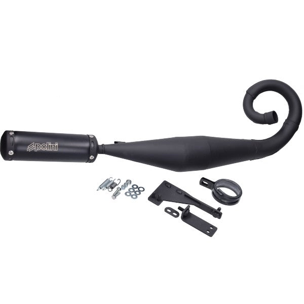 uitlaat polini voor race zwart boxer, bravo, ciao, grillo, si 200.0425