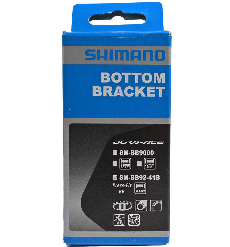 Bracket set Race Shimano Dura Ace SM-BB92 Press Fit 86,5/41mm - Zwart