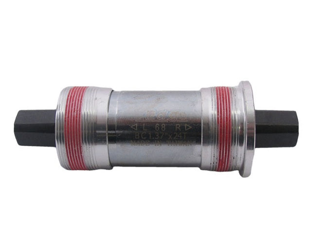 Vierkante trapas 107mm Edge BSA 68mm met aluminium cups - Zilver