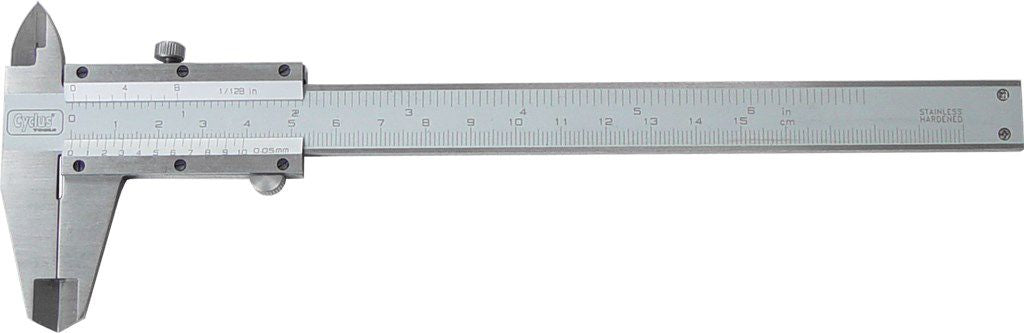 Analoge schuifmaat Cyclus in lederen etui